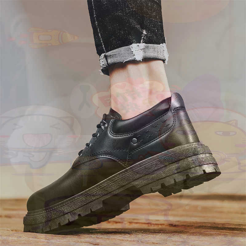 Home Office Tech Uk - Zapatillas deportivas de cuero Natural oscuro