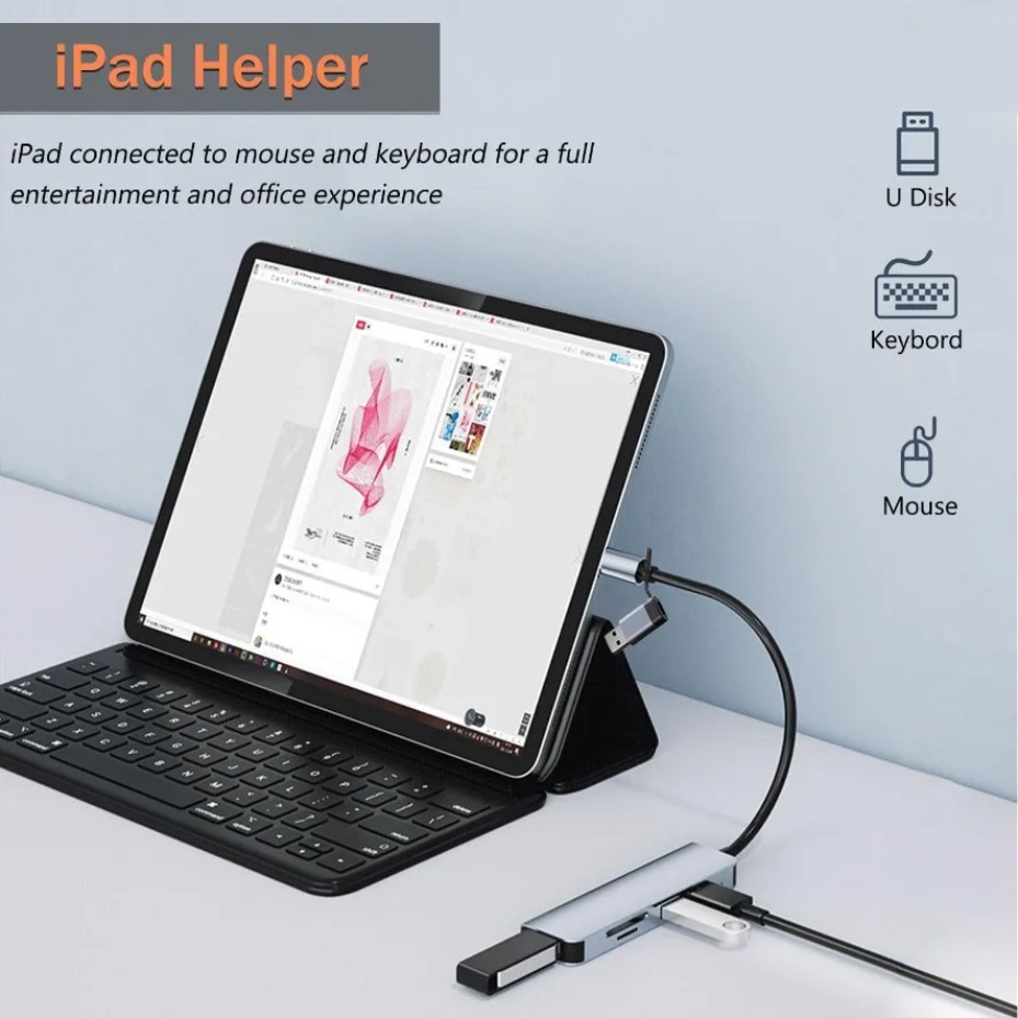 Hub USB-C 5/7/8 en 2 con Lecto - Office Xp reseña y precio