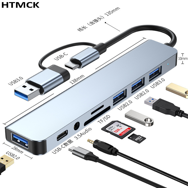 Hub USB C 8 en 2, Estación de  - Office Xp reseña y precio